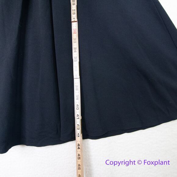 Unique Vintage black fit and flare dress short sleeves with tie bow, size 2XL - Picture 6 of 14